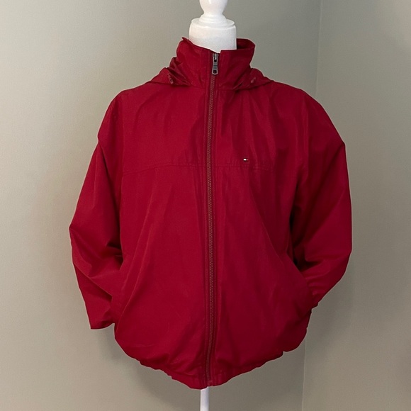 Tommy Hilfiger Vibrant Red Hooded Jacket - Picture 4 of 5